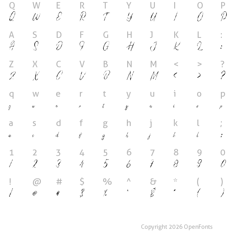 Character Map of Baskuline 1 Regular