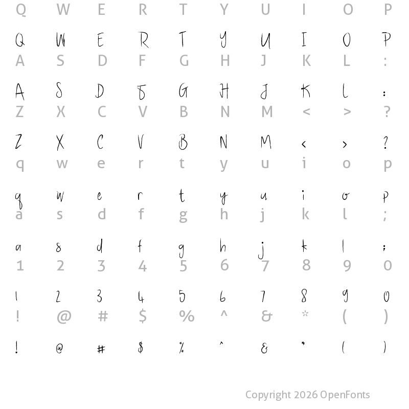 Character Map of Battgge Regular