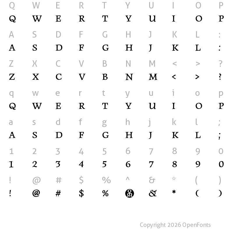 Character Map of BC Monument Base