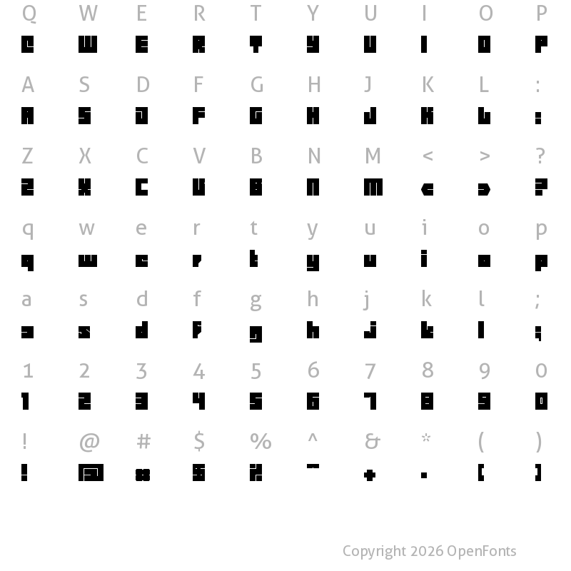 Character Map of BD BillDing Regular