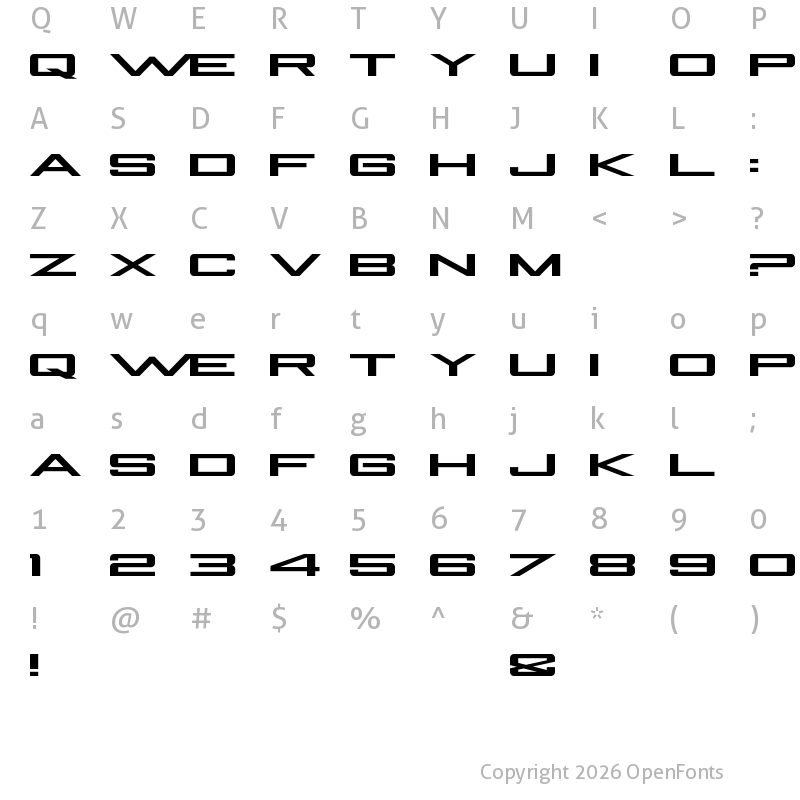 Character Map of Be A Pro Regular