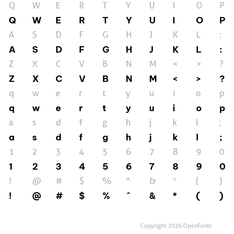 Character Map of Be Vietnam Pro Bold