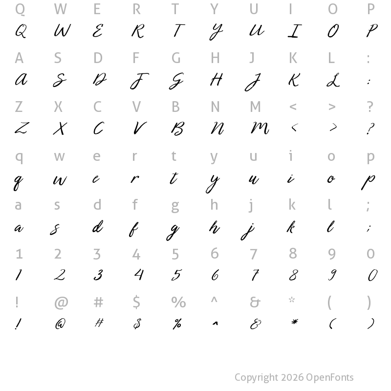 Character Map of Bearded Regular