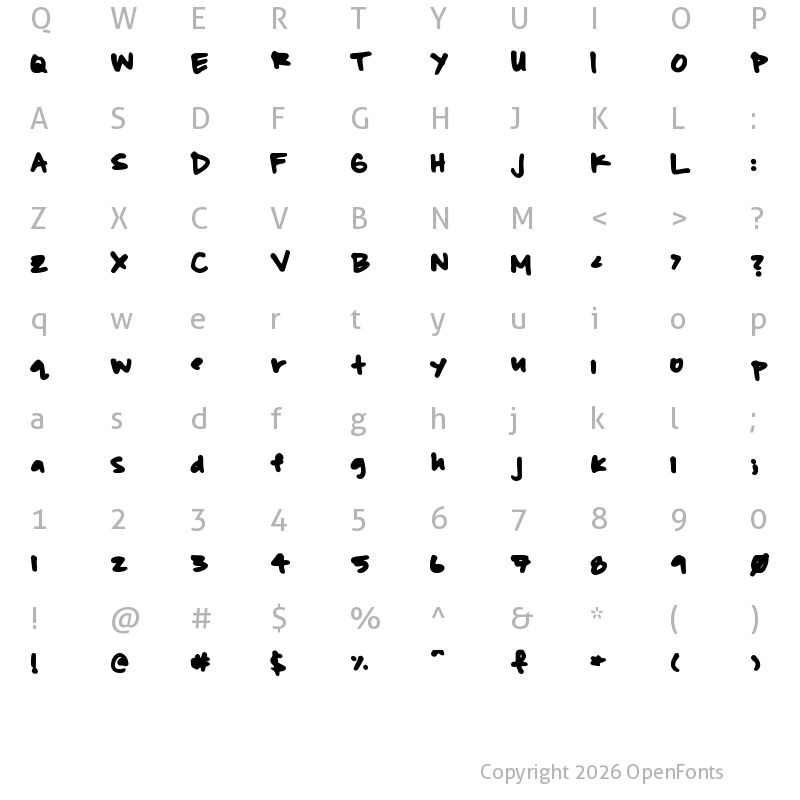 Character Map of beasley Medium