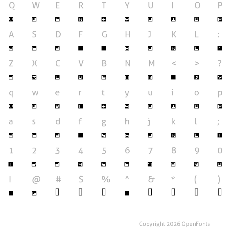 Character Map of Beatbox InBox