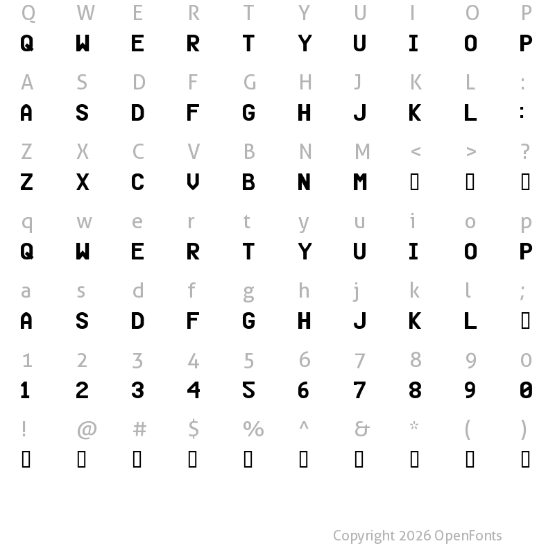 Character Map of Beer Regular