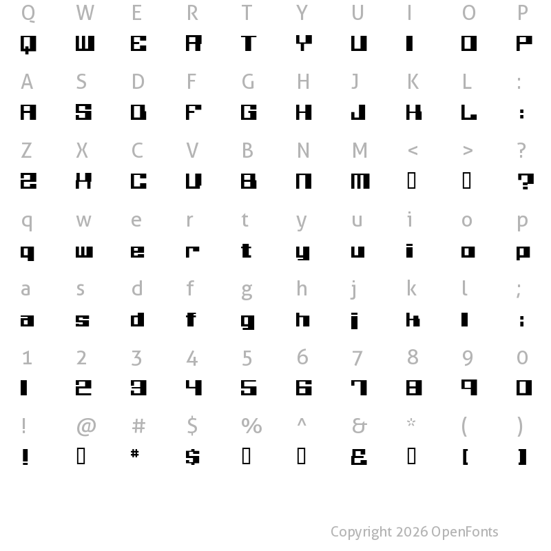 Character Map of Believer Eng