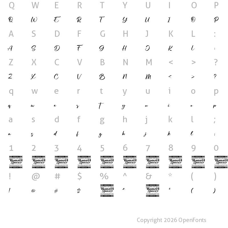 Character Map of Berdiolla Regular