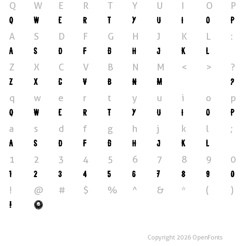 Character Map of Berlin Calling Regular