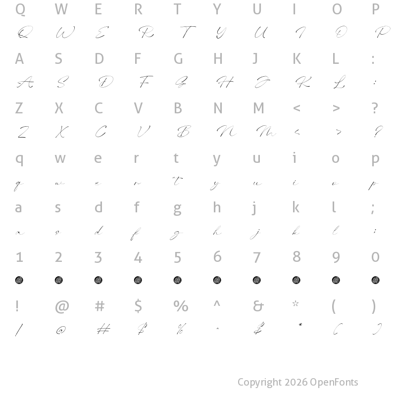 Character Map of Bhasline Demo