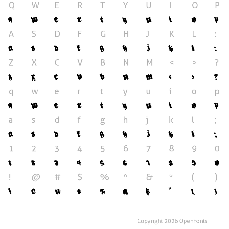 Character Map of Bierg?rten Rotate Rotate