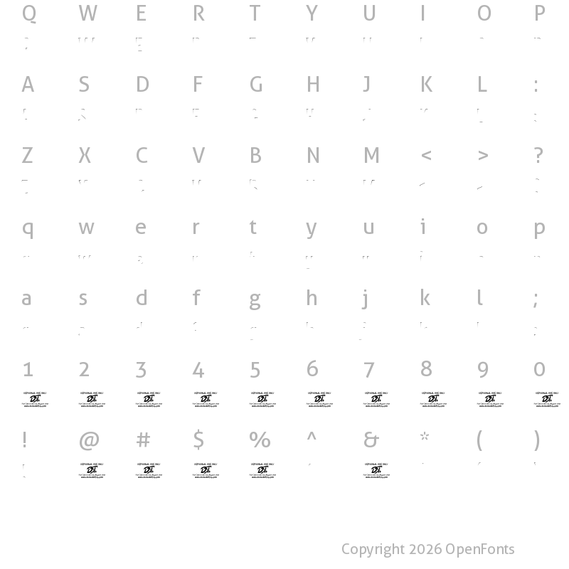 Character Map of BIMBEY Inner Regular