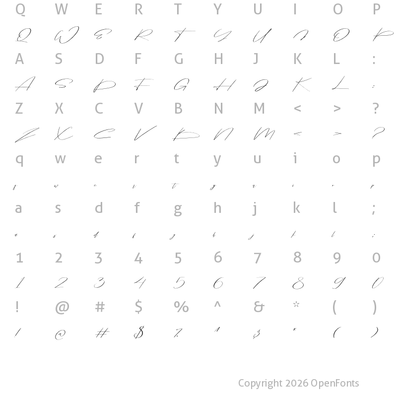 Character Map of Bisqootte Regular