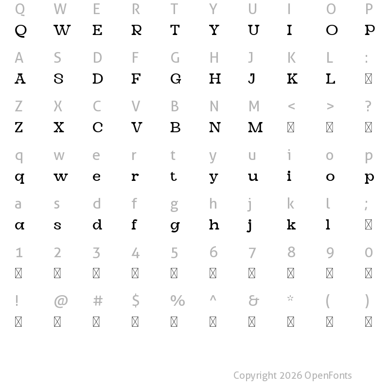 Character Map of Blammix-Demo Regular