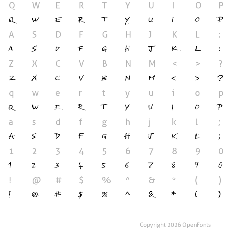 Character Map of BMX Radical Regular