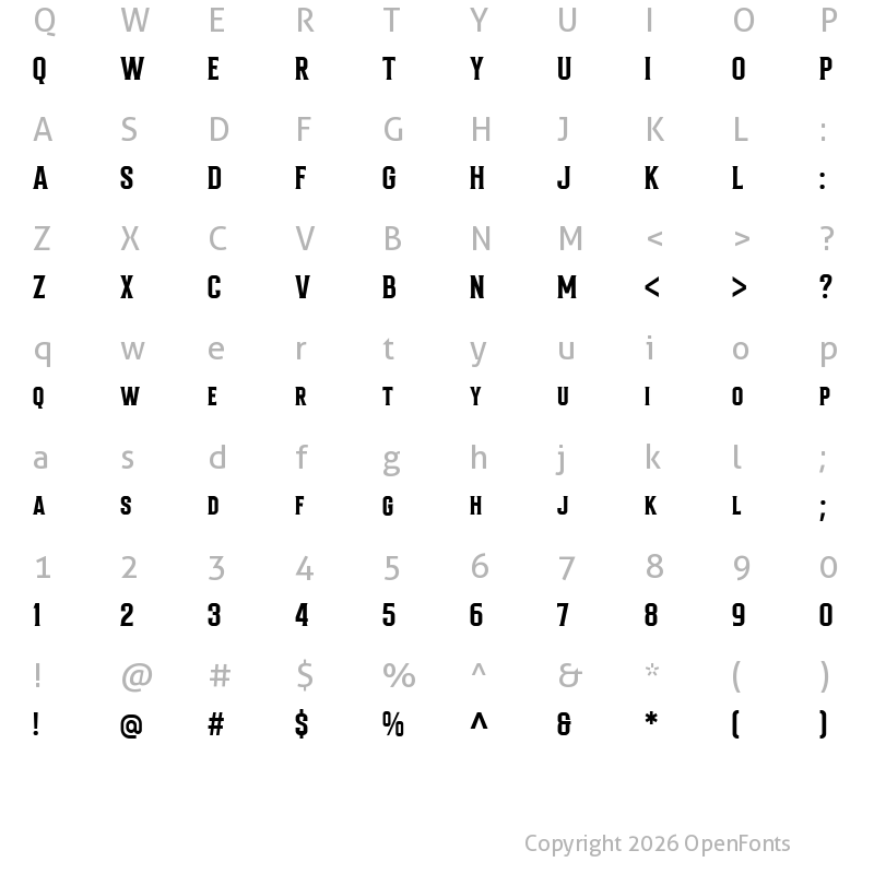 Character Map of Bondrians Regular