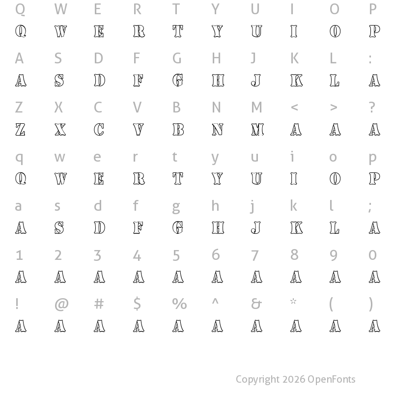 Character Map of Boneyard Army Regular