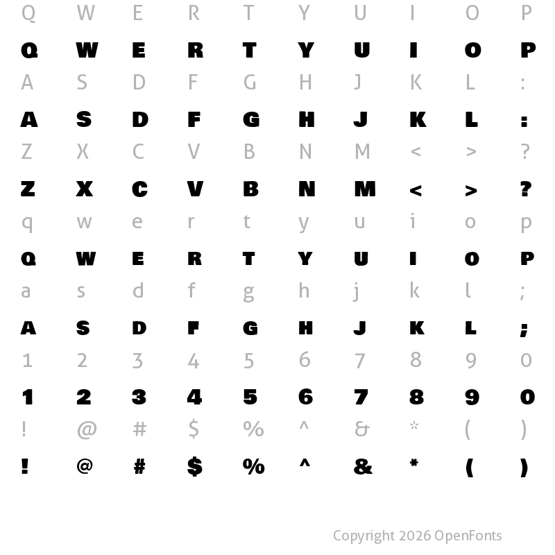 Character Map of Bowlby One SC Regular