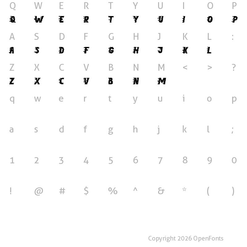 Character Map of Brada Riders Brada Riders