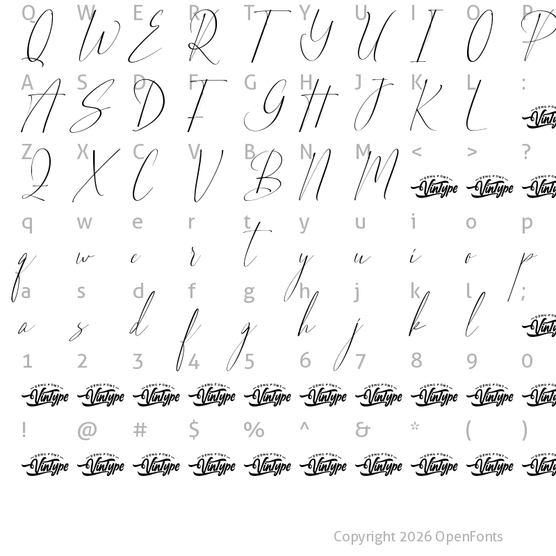 Character Map of Brownking Demo Script