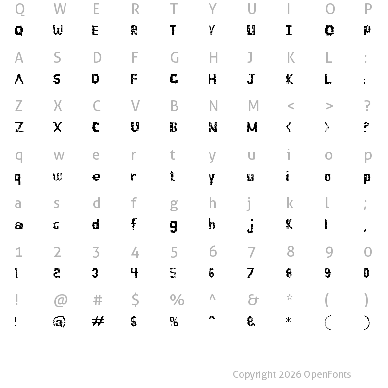 Character Map of Buildlight Regular