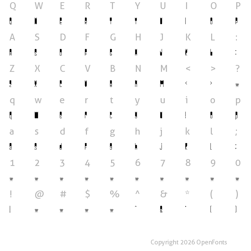 Character Map of BULKY BOOK One