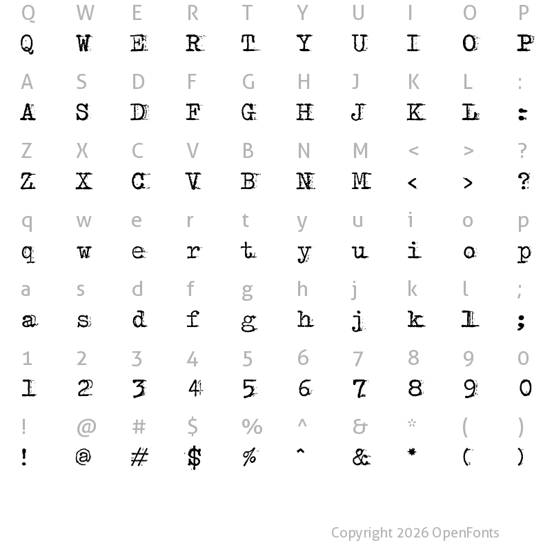 Character Map of bulkyRefuse Type Normal