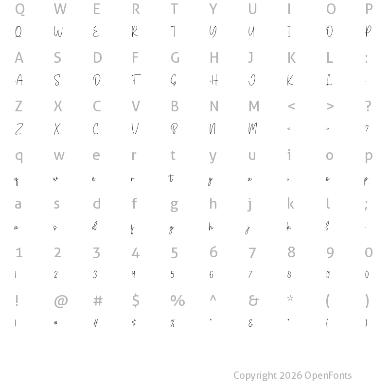 Character Map of Bumble Bees Regular