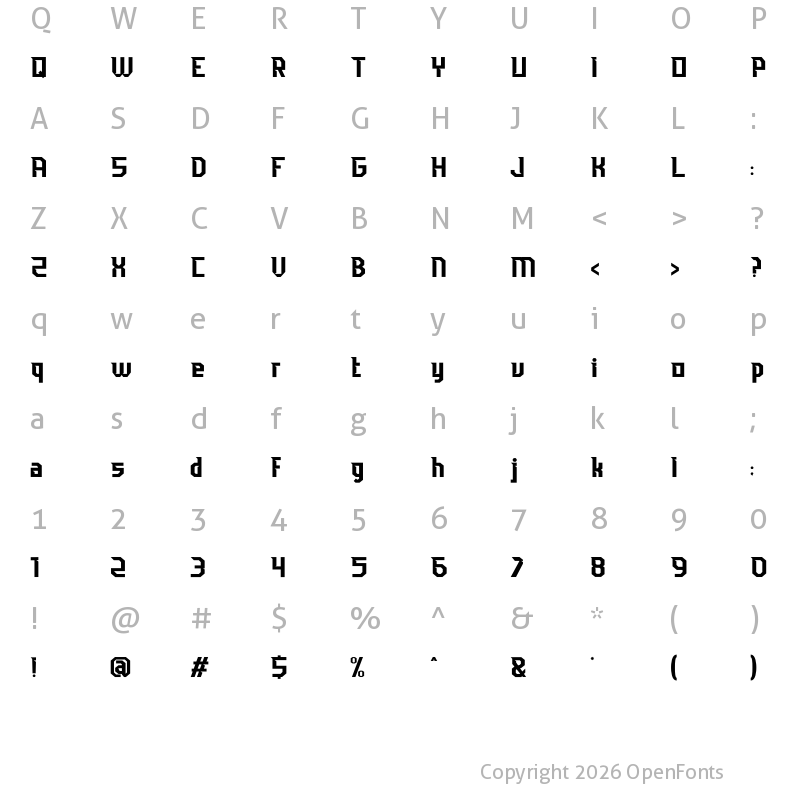 Character Map of Burgs Sport