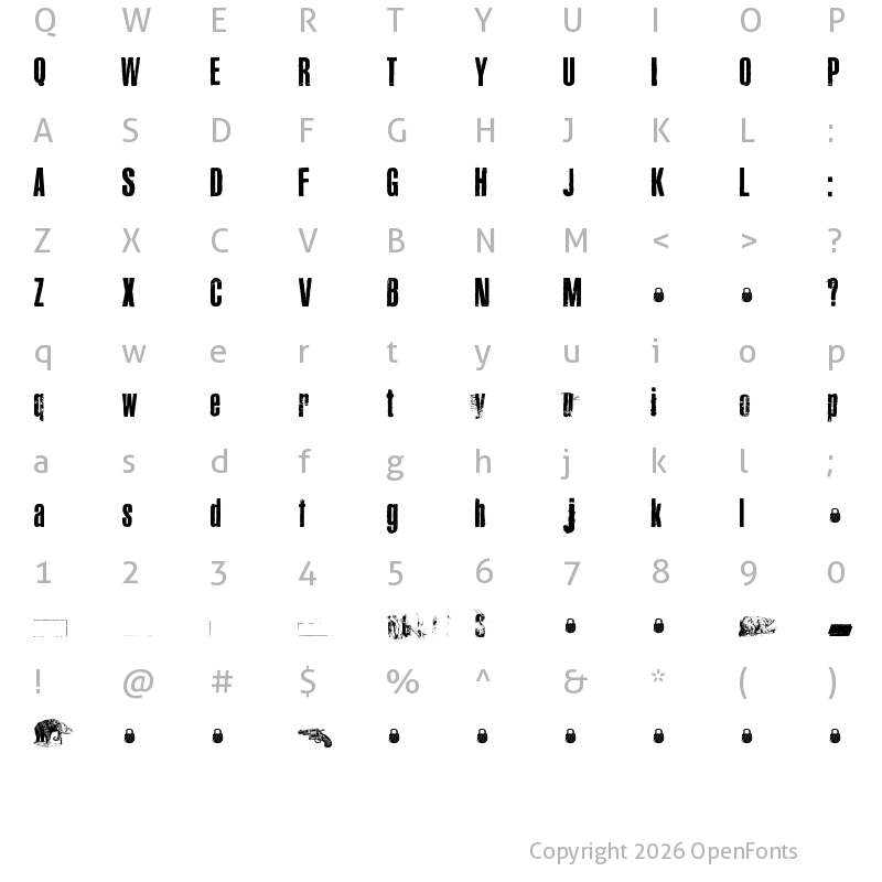 Character Map of Canard Regular