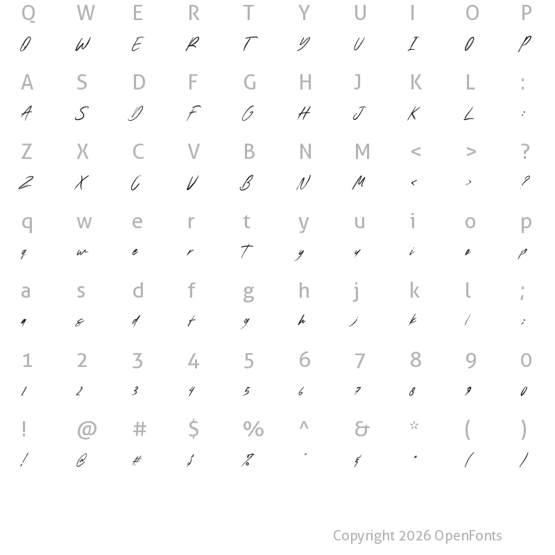 Character Map of Cashkings Regular