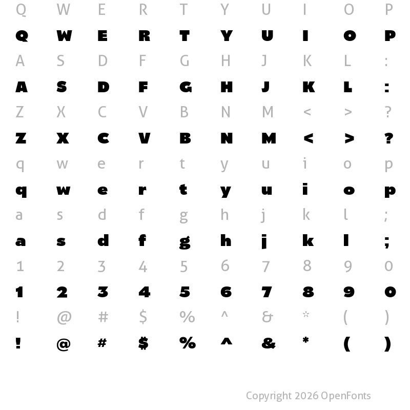 Character Map of Catalpa Heavy