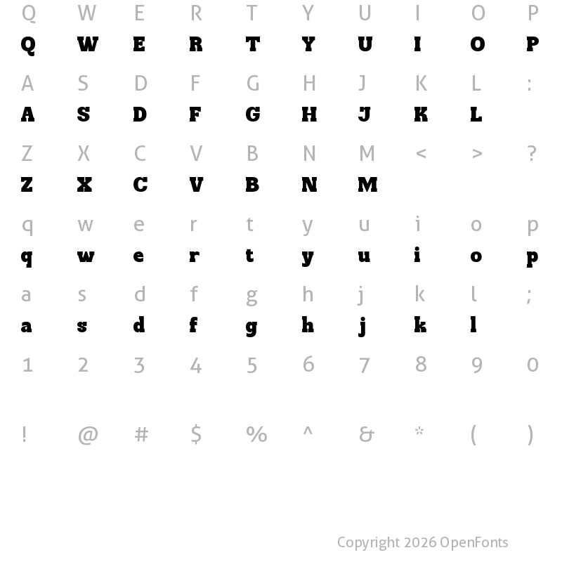 Character Map of CatesogeDEMO Regular