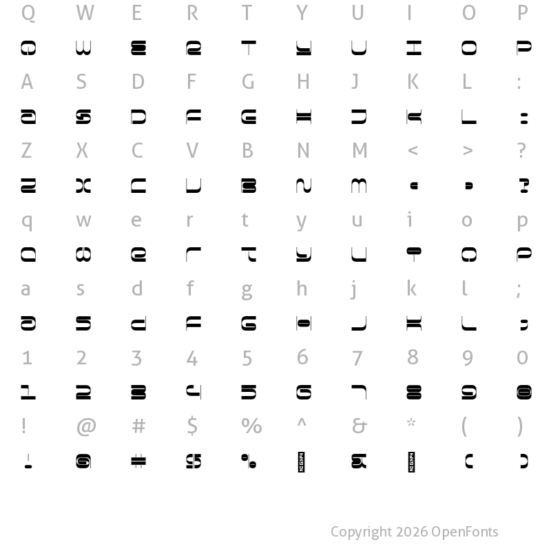 Character Map of Cemer Regular