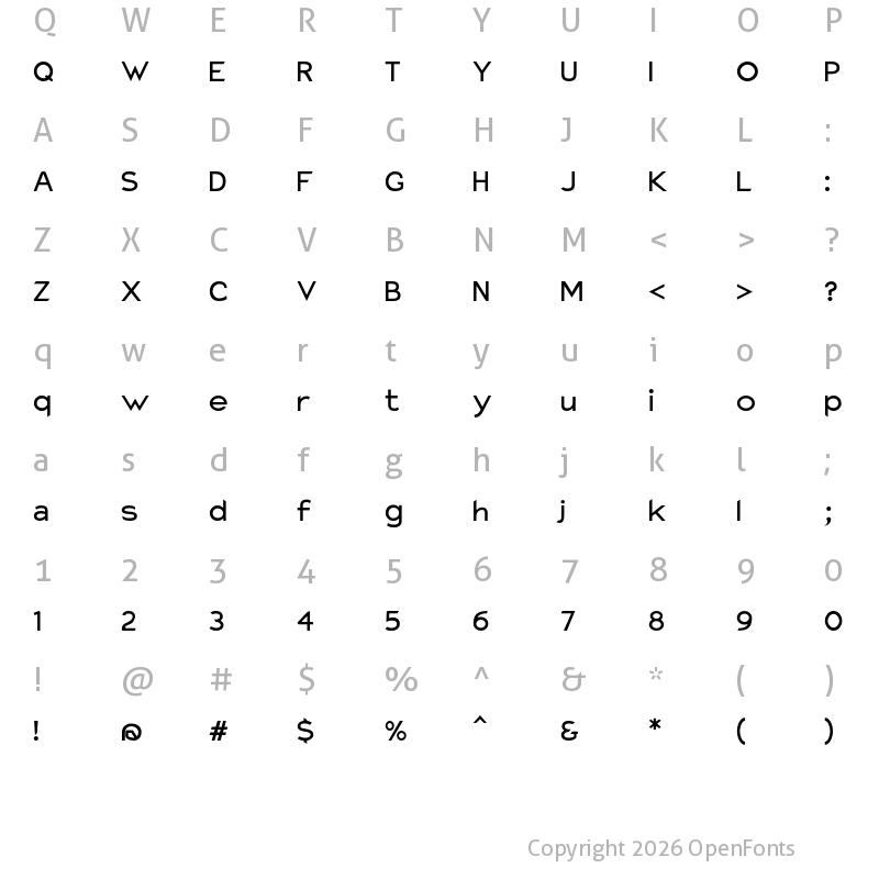 Character Map of Charger Pro BdExt