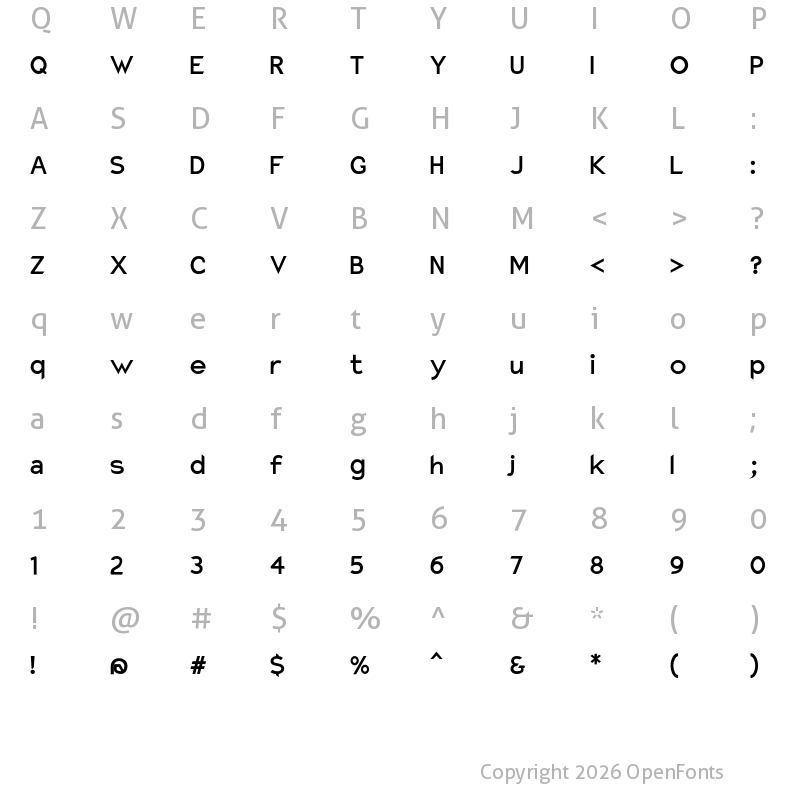 Character Map of Charger Pro ExBd