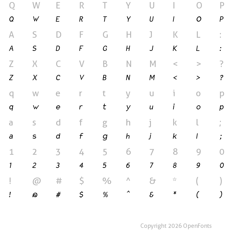 Character Map of Charger Pro NarObl