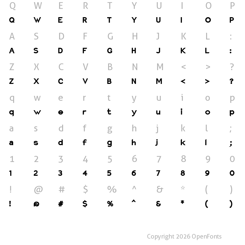 Character Map of Charger Pro Ultra