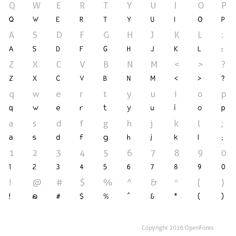 Character Map of Charger Sport LitNrw