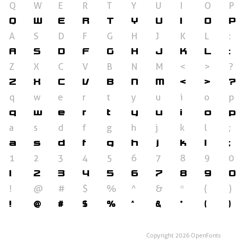 Character Map of Charlie Brown M54 Regular