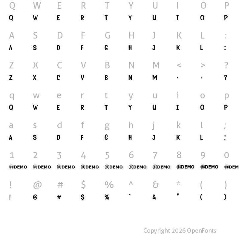 Character Map of Chatty Teenage Regular