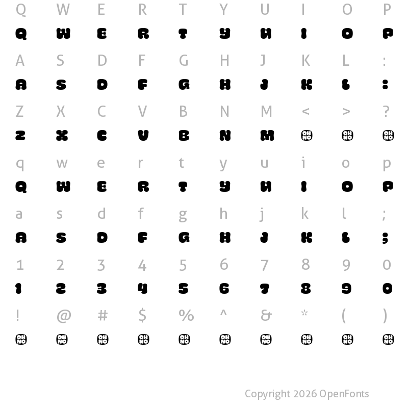 Character Map of Cheee Demo Jimbo