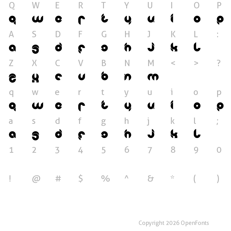 Character Map of chewedkandi Regular