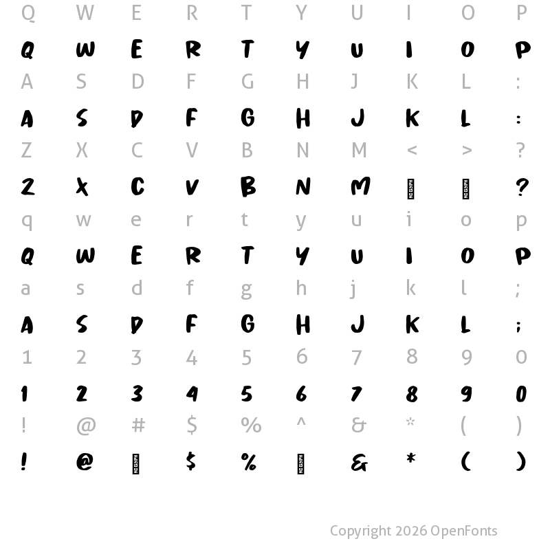 Character Map of Chicken Crispy Regular