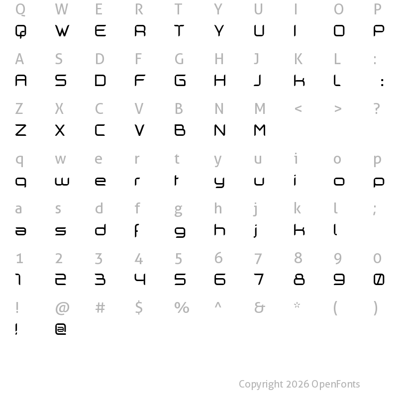 Character Map of Cilogie Cilogie