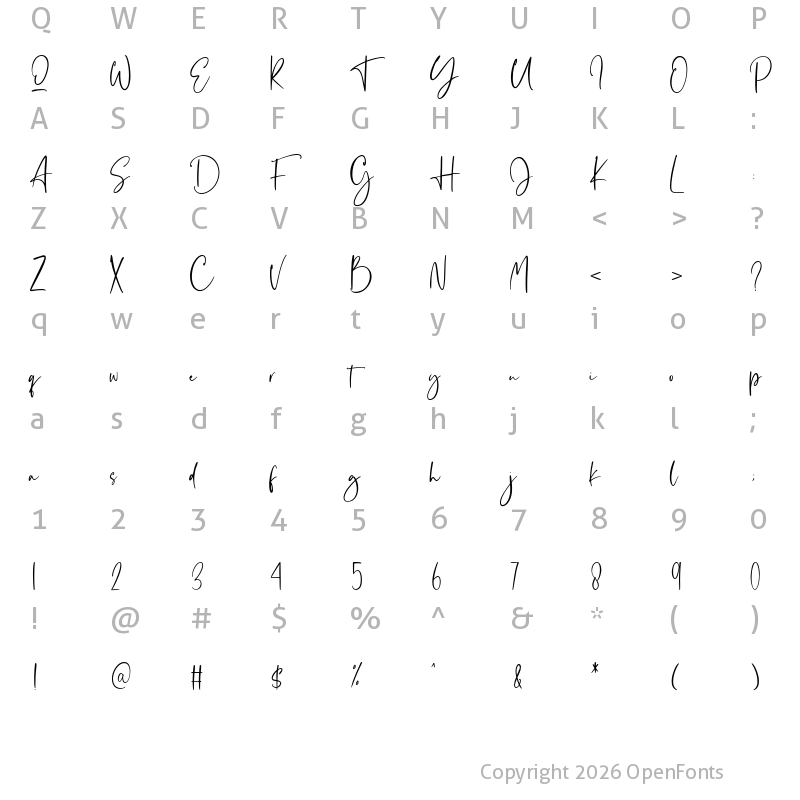 Character Map of Cinemathic Visualation Regular