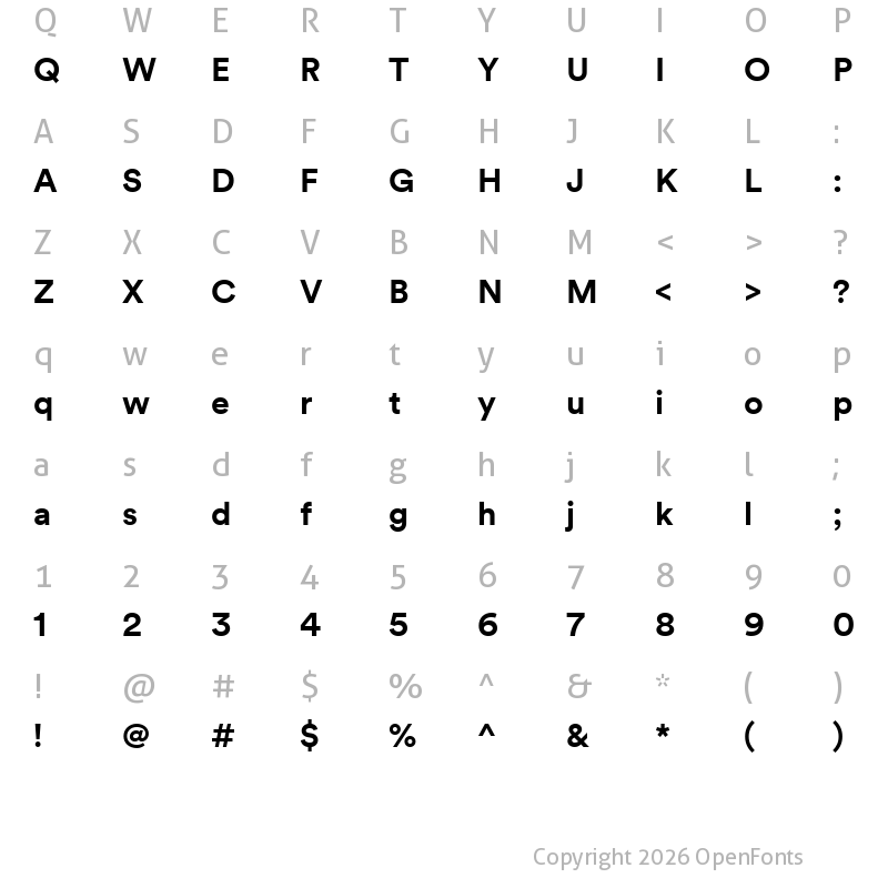 Character Map of Circular Spotify Tx T Bold