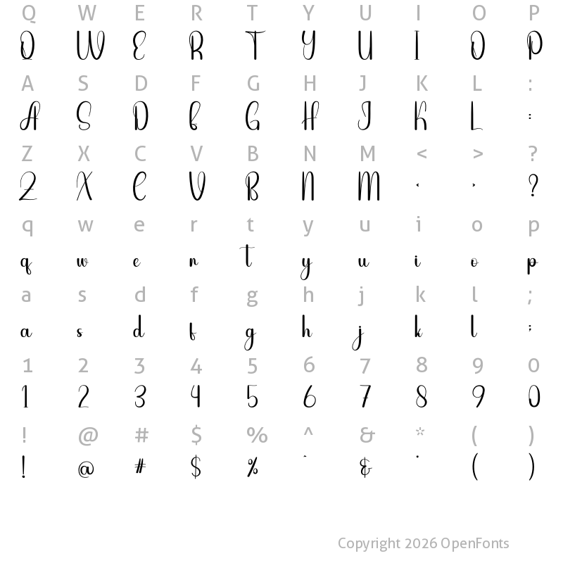 Character Map of Citicon Regular