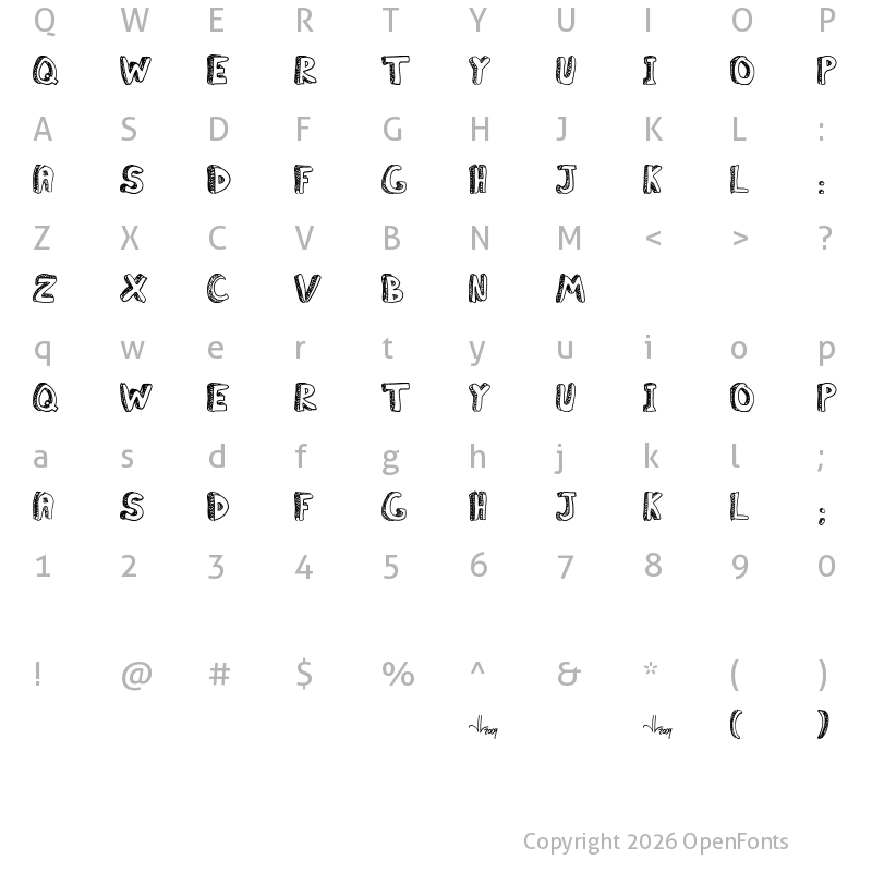 Character Map of Classroom Boredom Regular