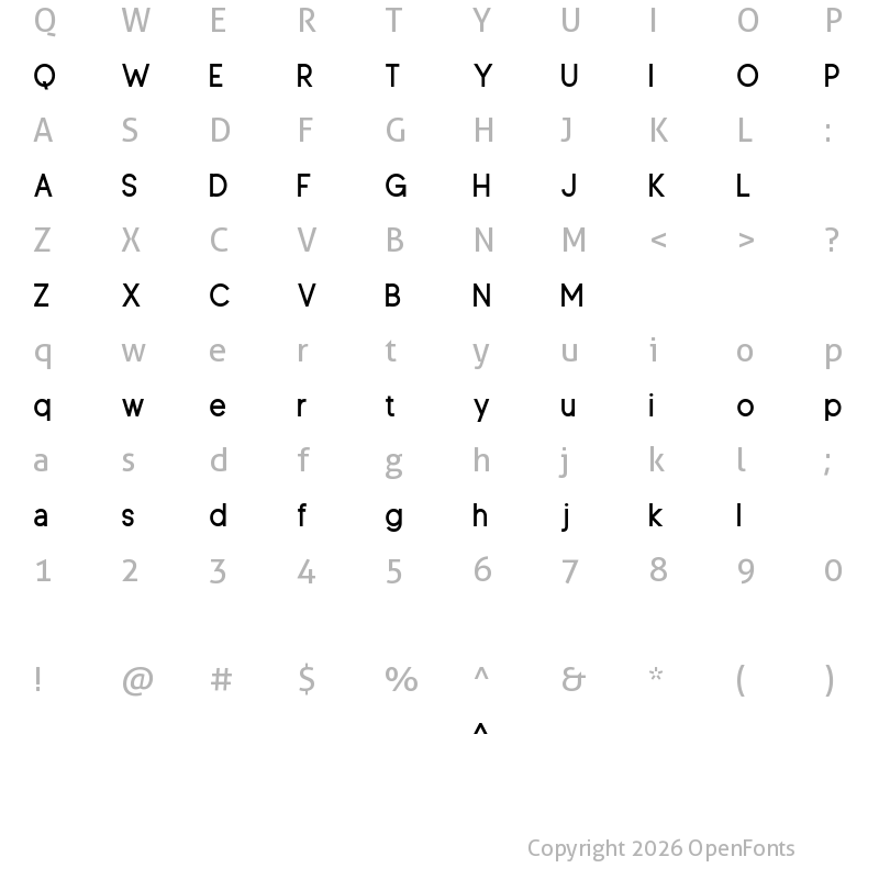 Character Map of Clausentum Semi Bold